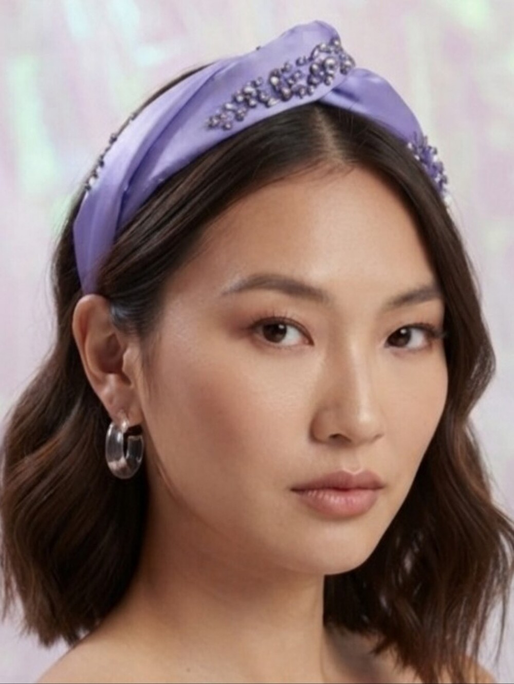 NWT Lele Sadoughi June Alexandrite Marlene Jeweled Birthstone Headband